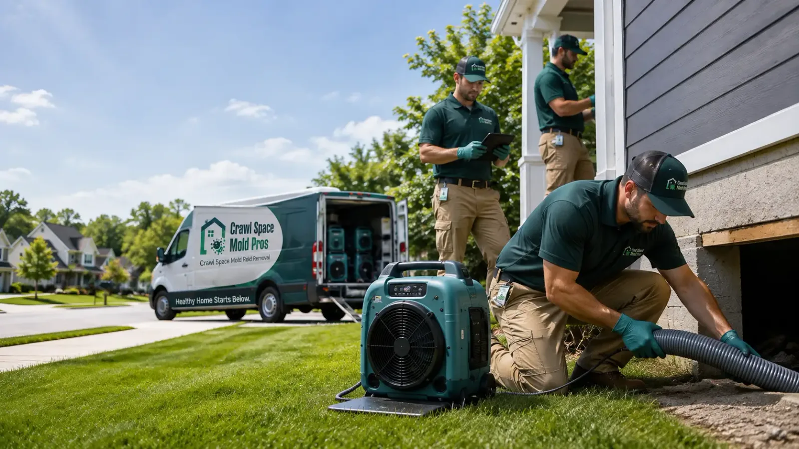 Crawl Space Mold Removal in Lyndon, KS